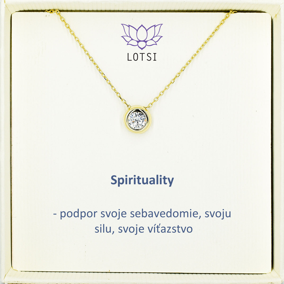 Strieborná retiazka Spirituality
