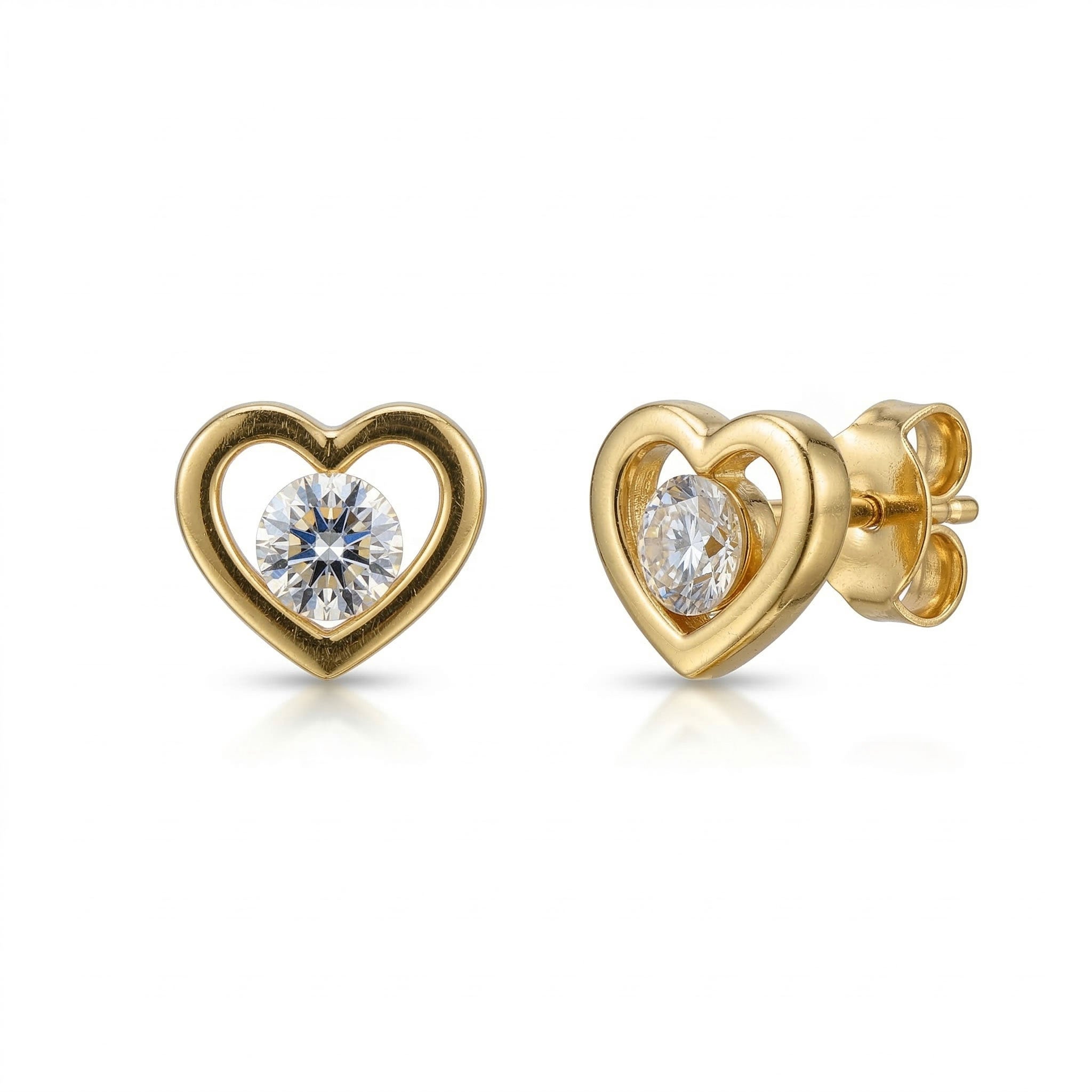 Gold earrings