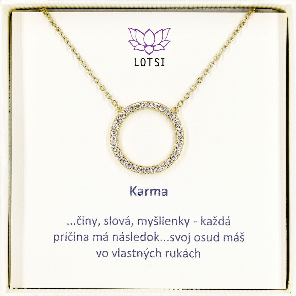 Silberkette Karma