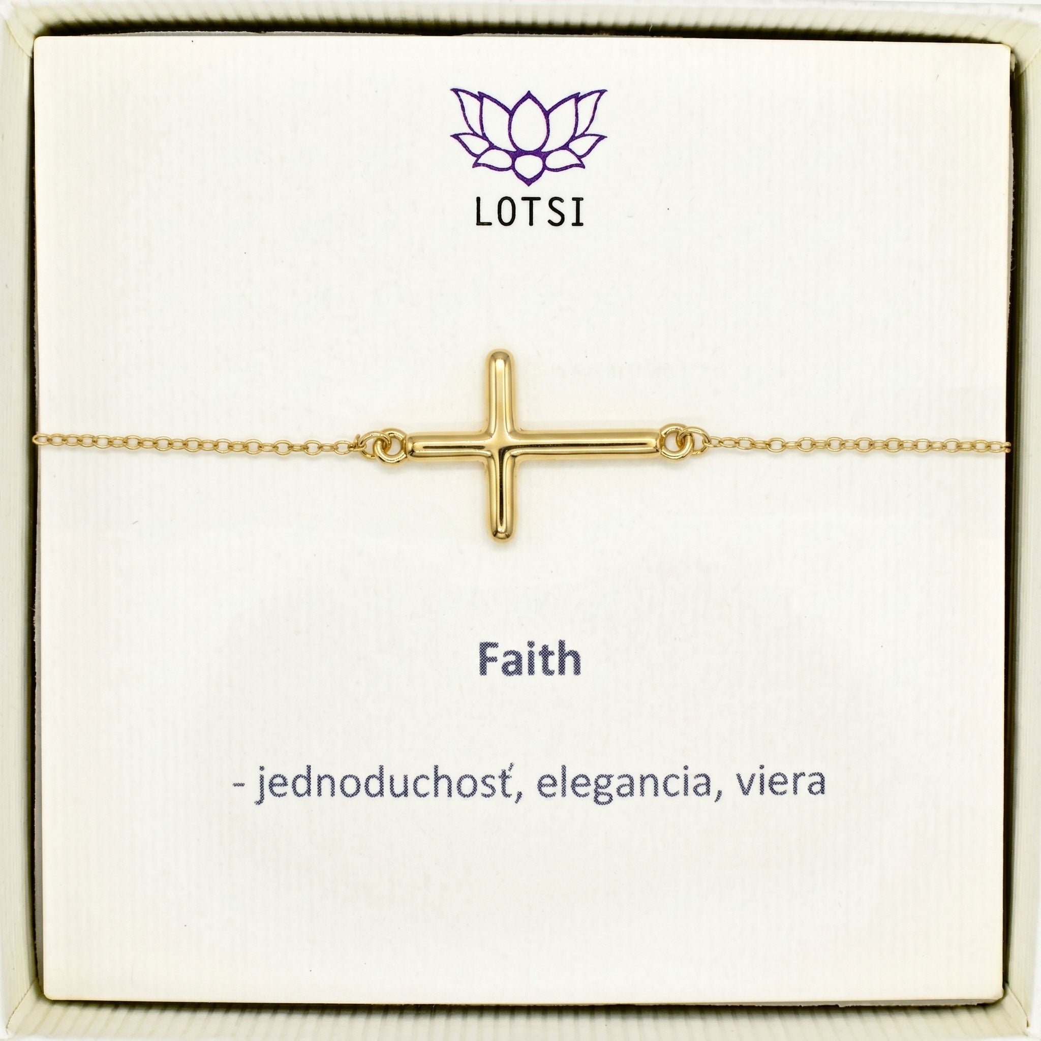 Silver bracelet Faith