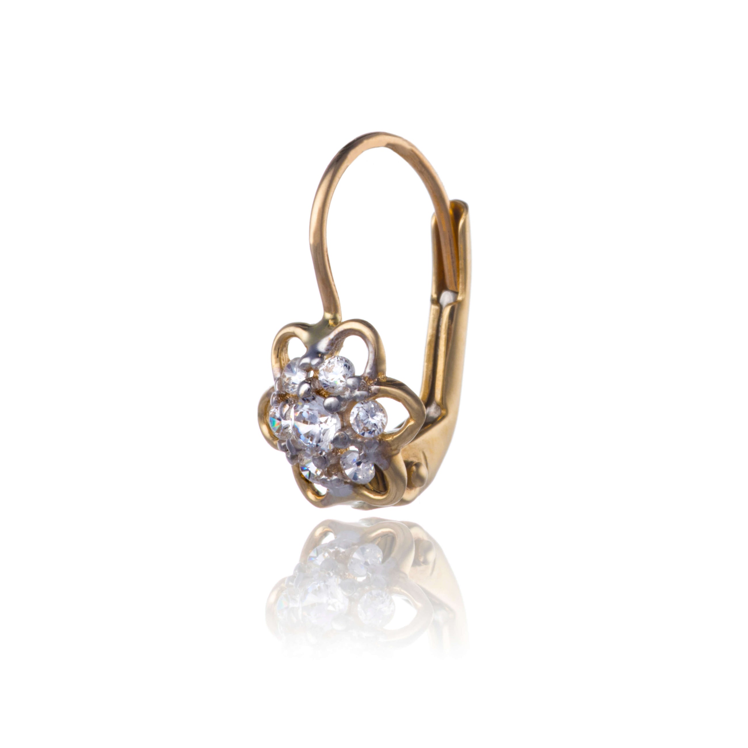 Gold earrings