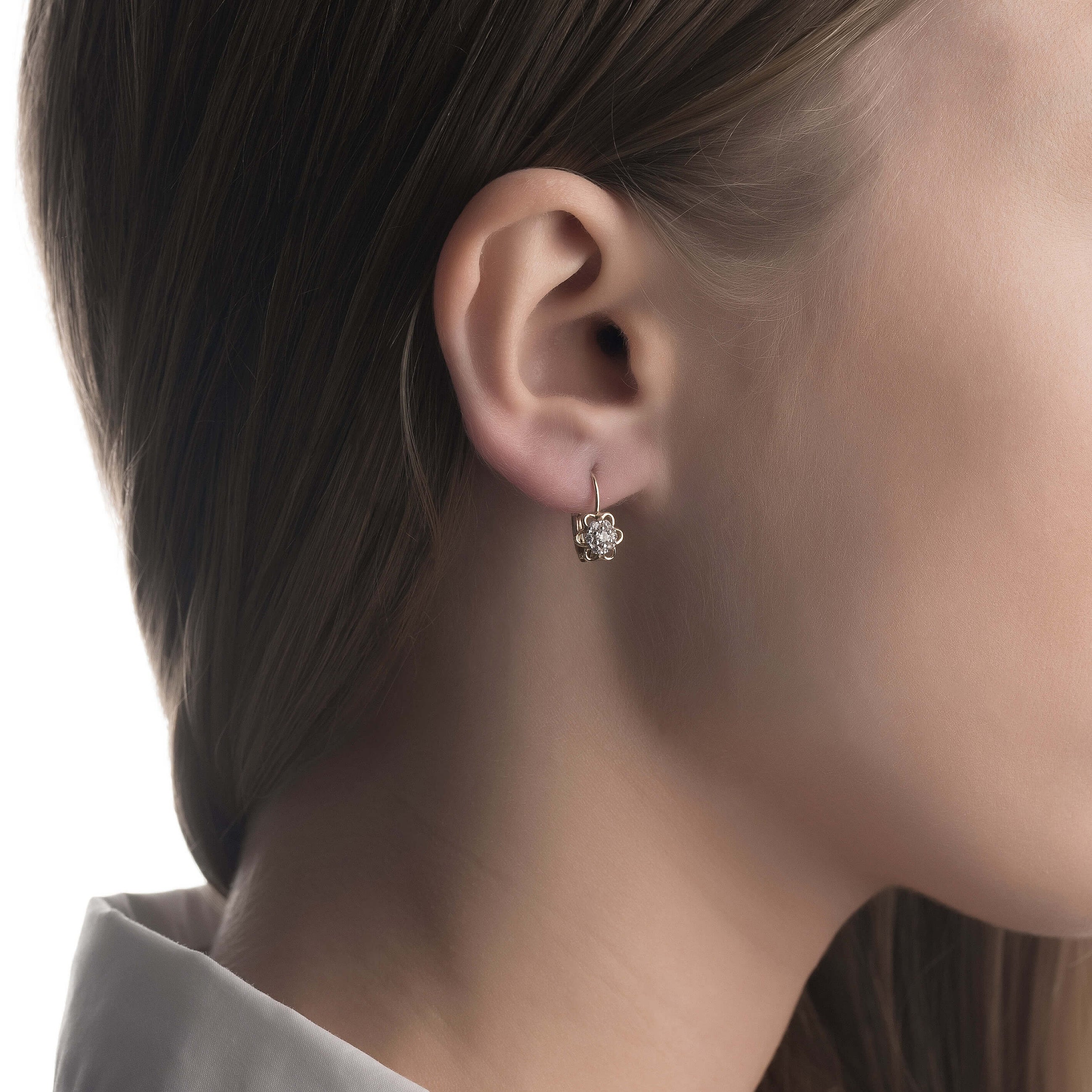 Gold earrings