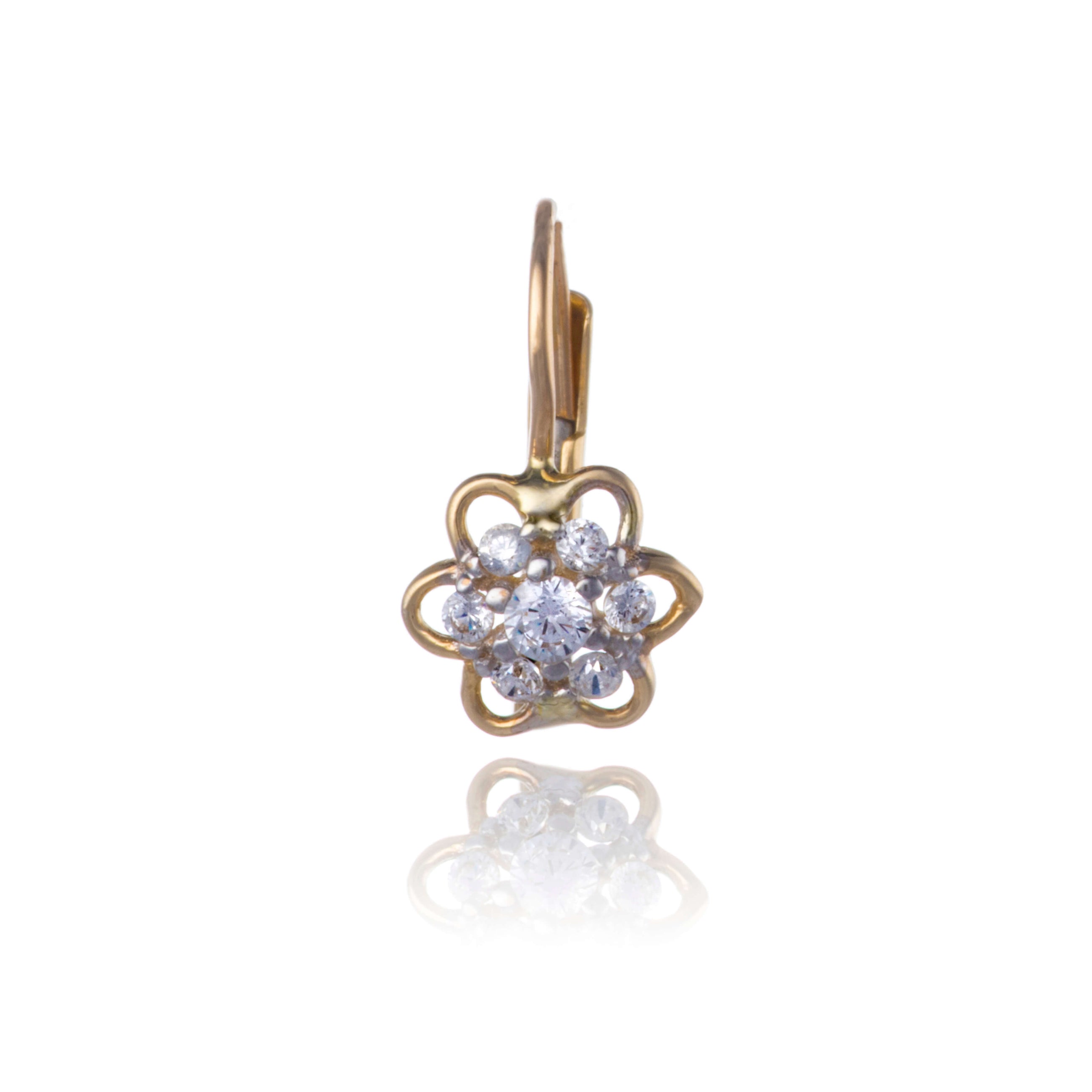 Gold earrings