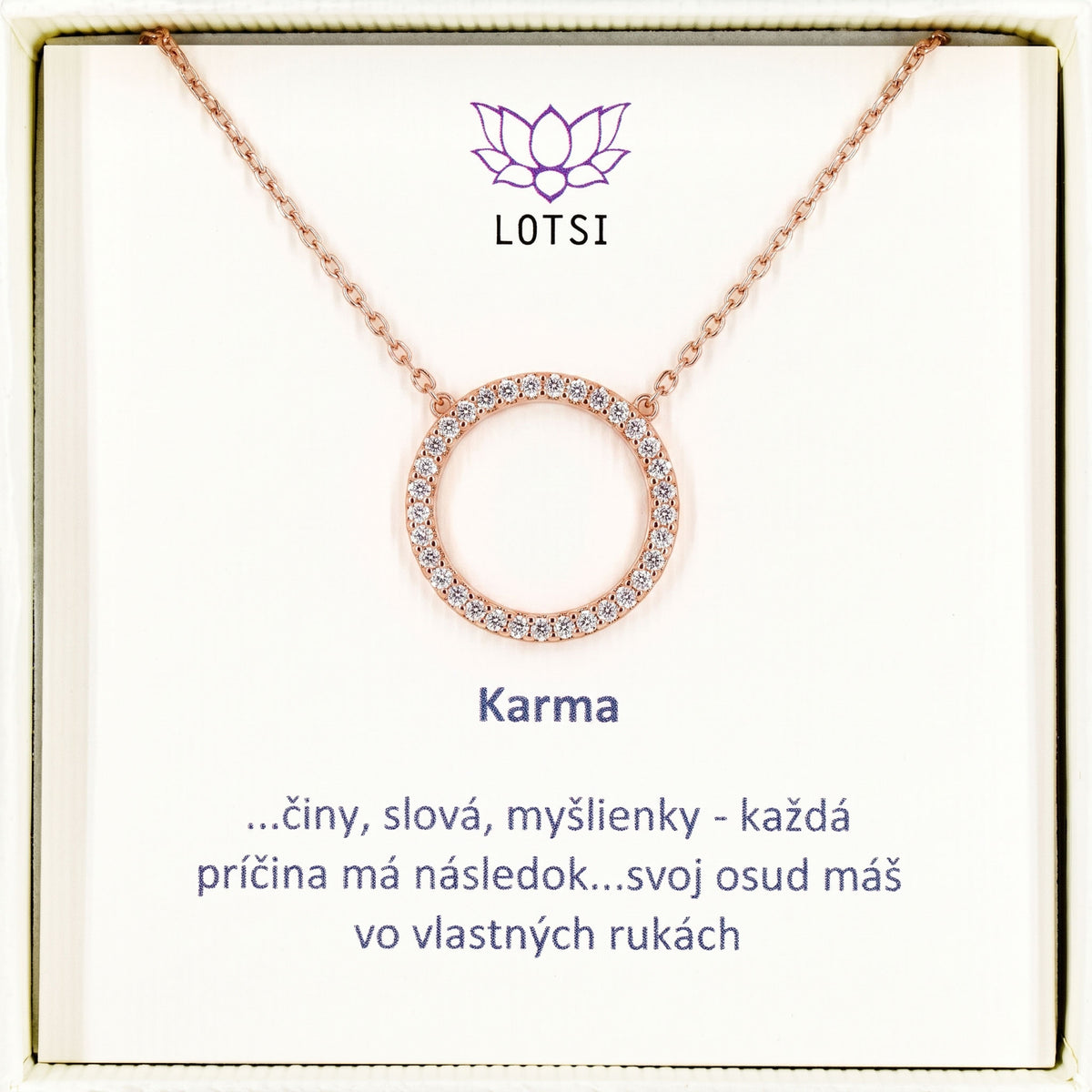 Silberkette Karma