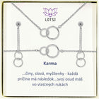 Strieborný set Karma