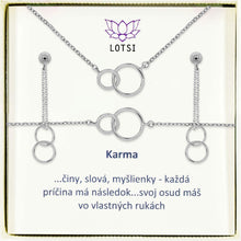 Strieborný set Karma