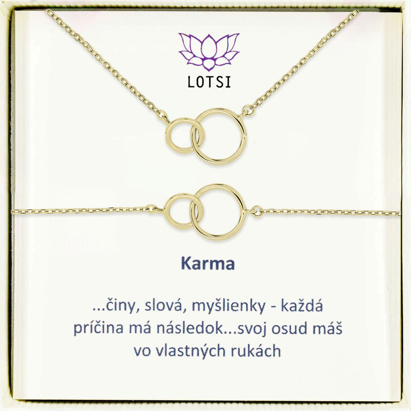 Strieborný set Karma