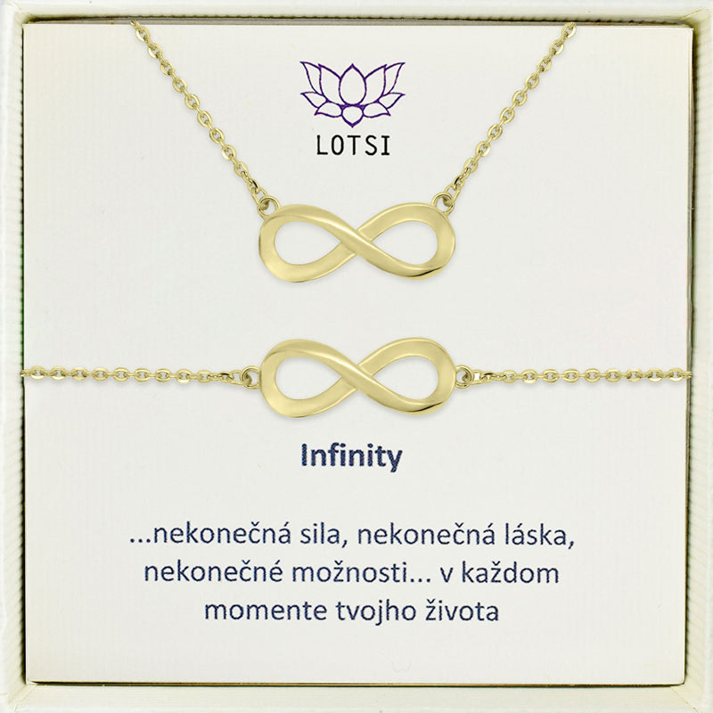 Strieborný set Infinity