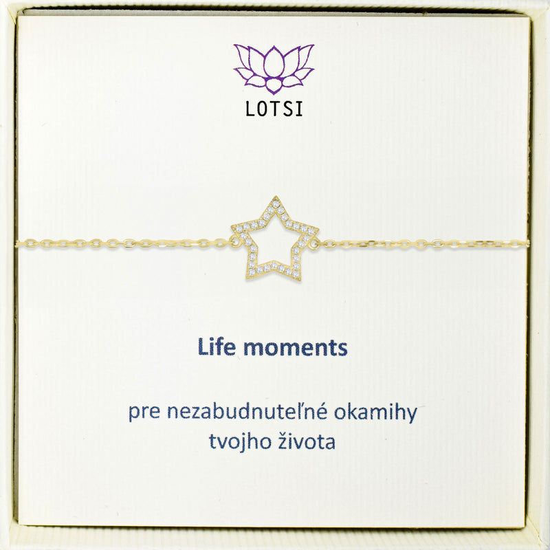 Strieborný náramok Life moments