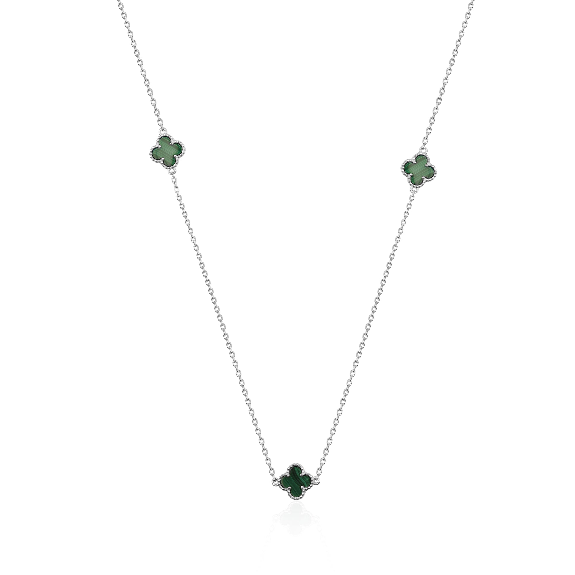 Strieborná retiazka s polodrahokamom