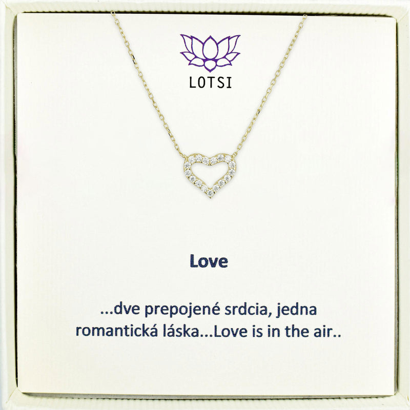 Zlatá retiazka Love gold