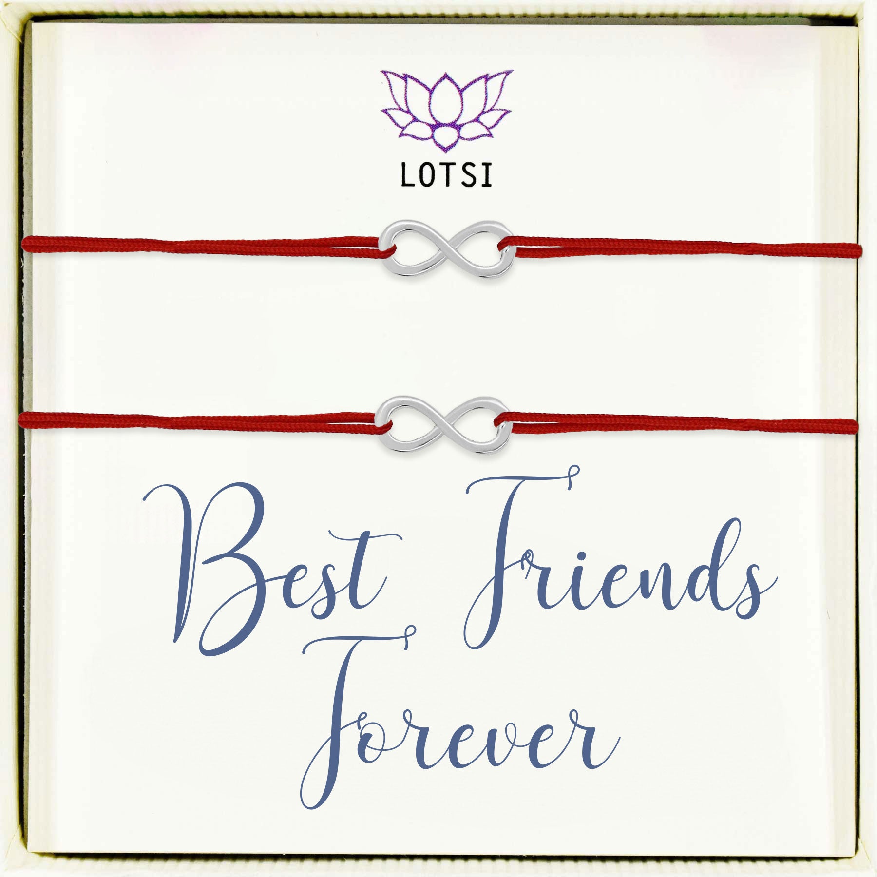 Silberarmbänder „Beste Freunde“