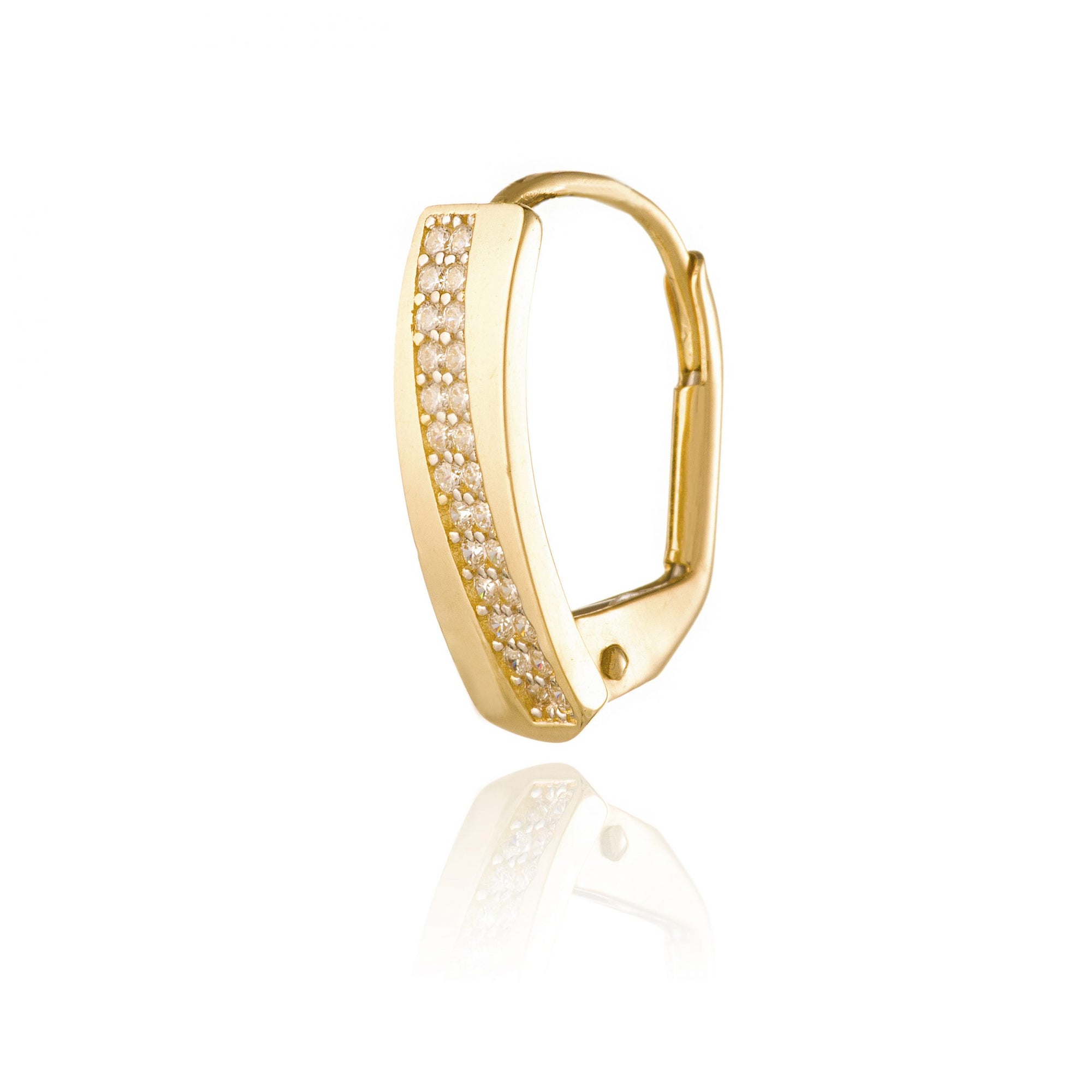 zlate zirkonove nausnice