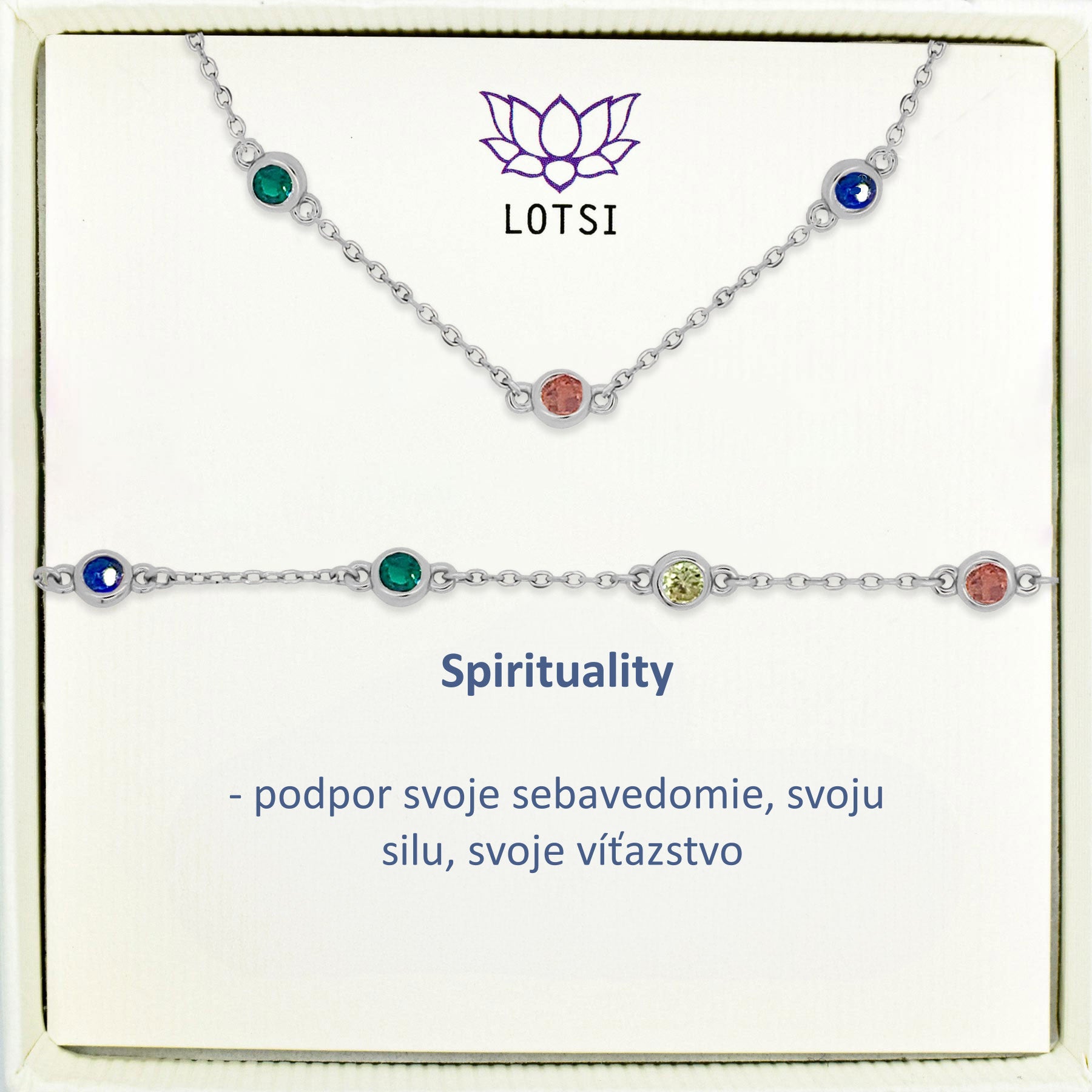 Strieborný set Spirituality