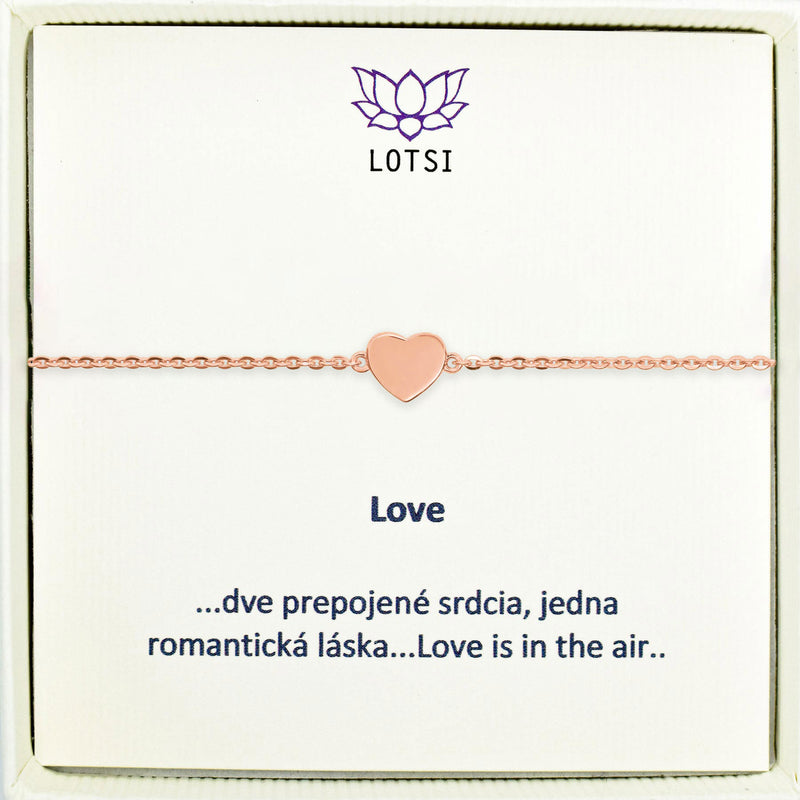 Silver bracelet Love