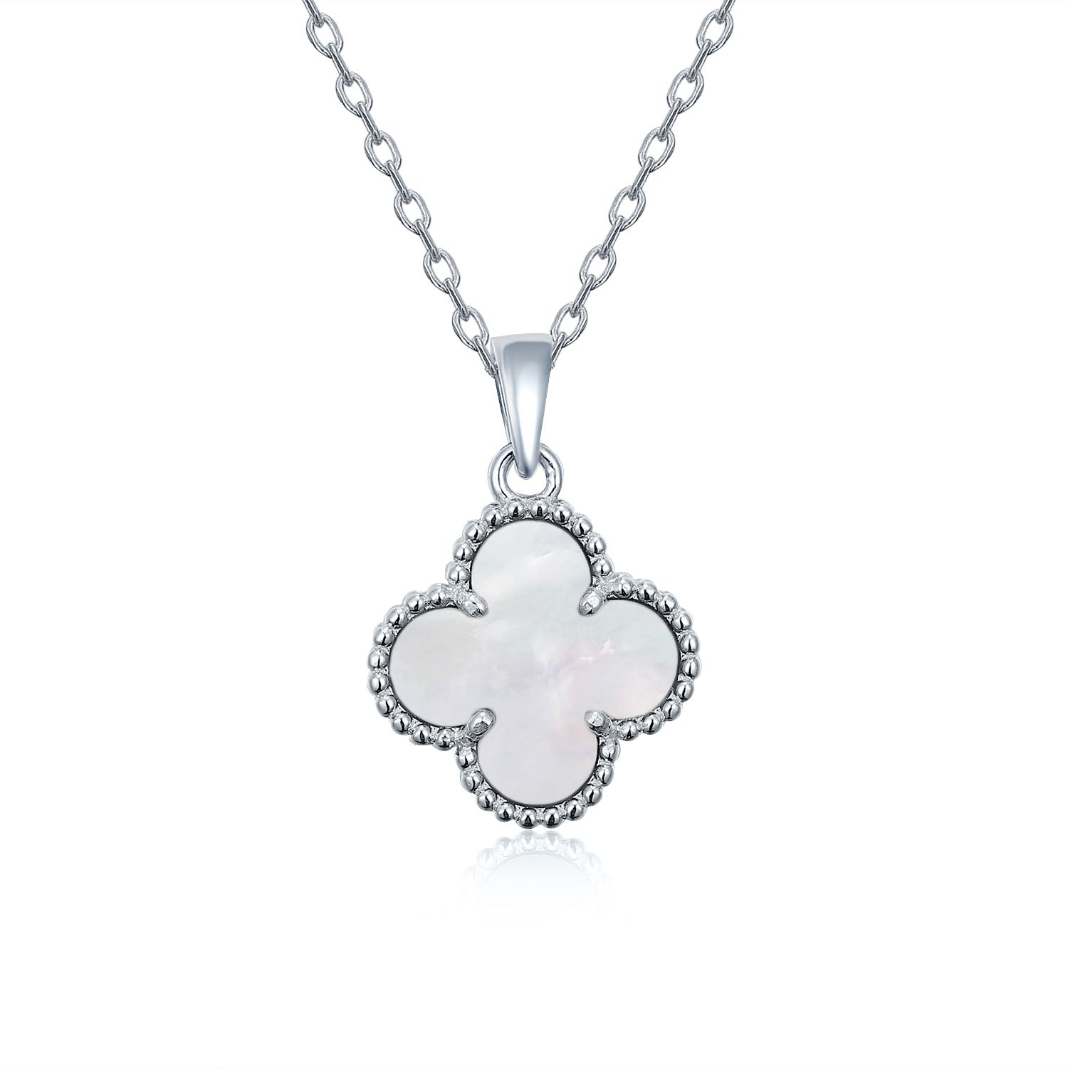 Silver pendant with semi-precious stone