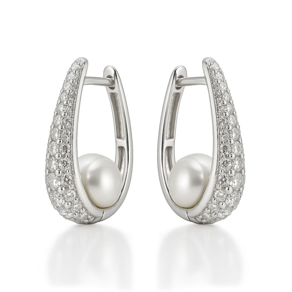 Silver earrings