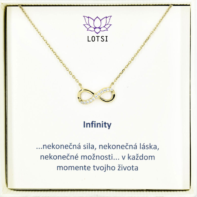 Strieborná retiazka Infinity