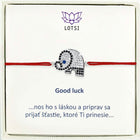 Silberarmband „Viel Glück“