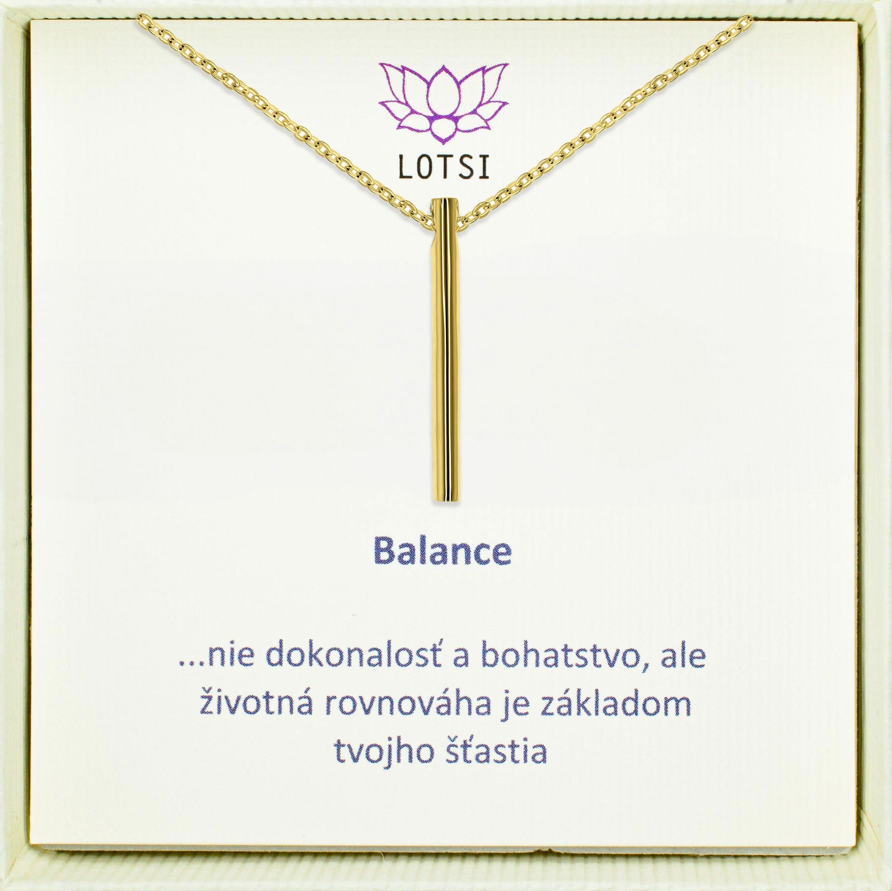 Strieborná retiazka Balance