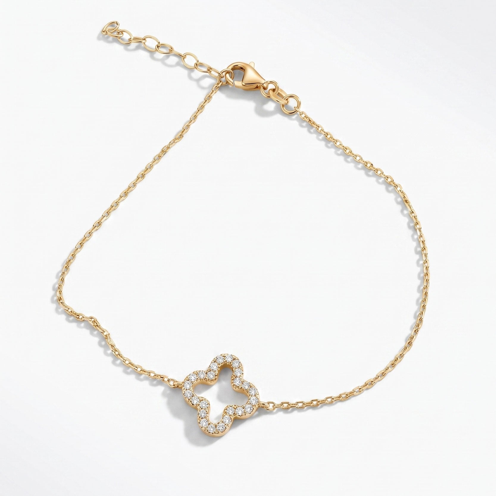 Goldenes Armband Viel Glück