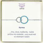 Silberarmband Karma