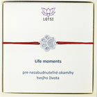 Strieborný náramok Life moments