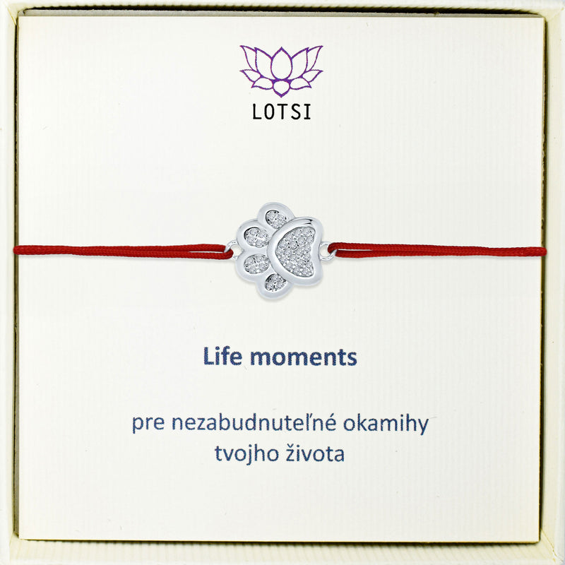 Silver bracelet Life moments