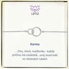 Silver bracelet Karma