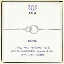 Silver bracelet Karma