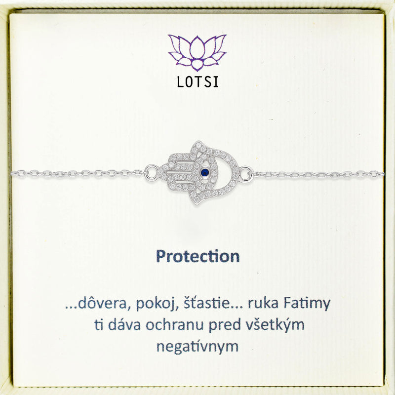 Silberarmband Protection