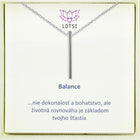 Strieborná retiazka Balance