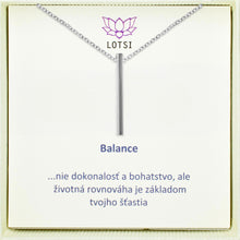 Strieborná retiazka Balance