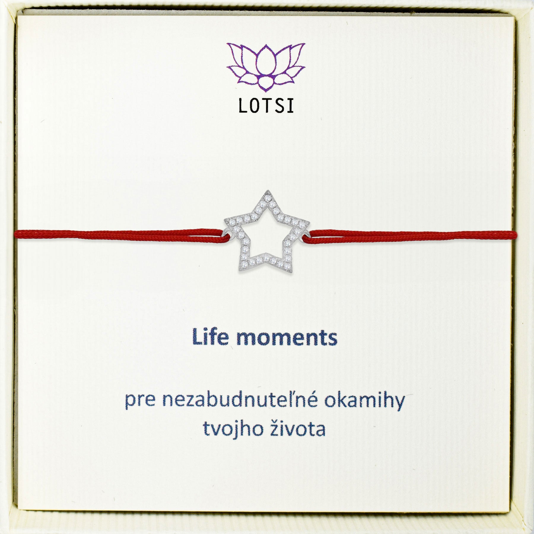 Strieborný náramok Life moments