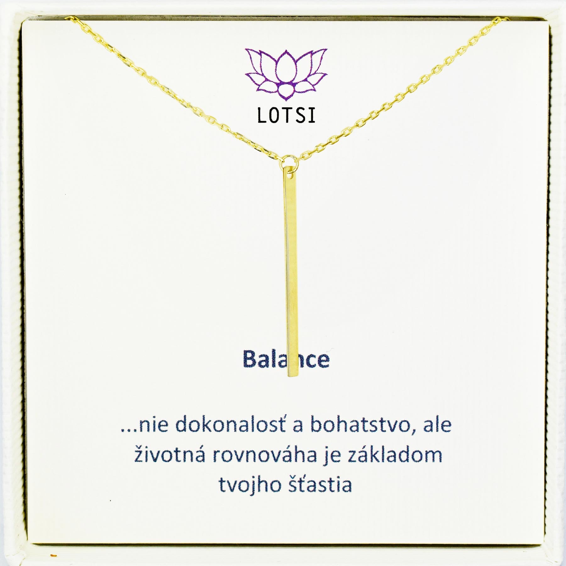 Zlatá retiazka Balance