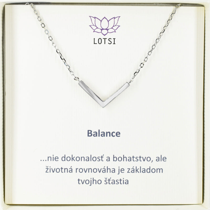 Strieborná retiazka Balance