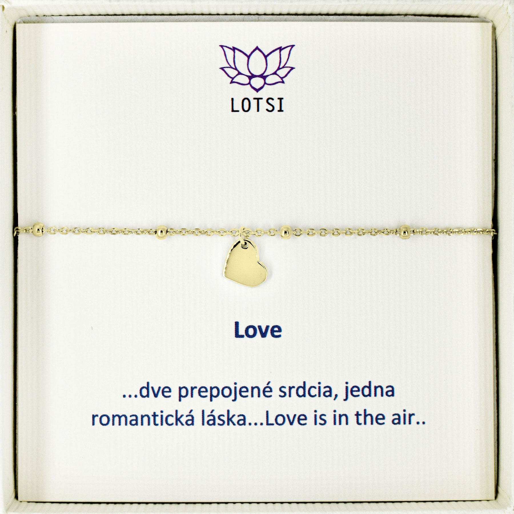 Strieborný náramok Love