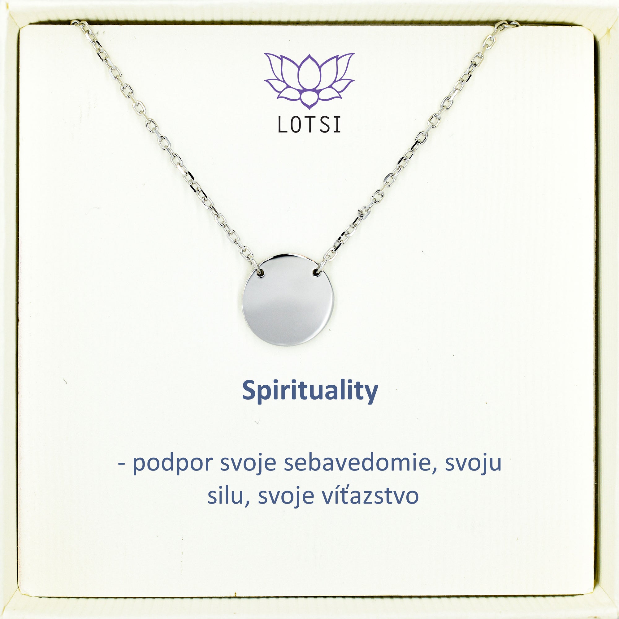Strieborná retiazka Spirituality
