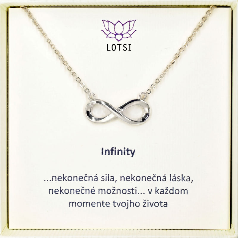 Strieborná retiazka Infinity