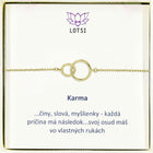Silberarmband Karma