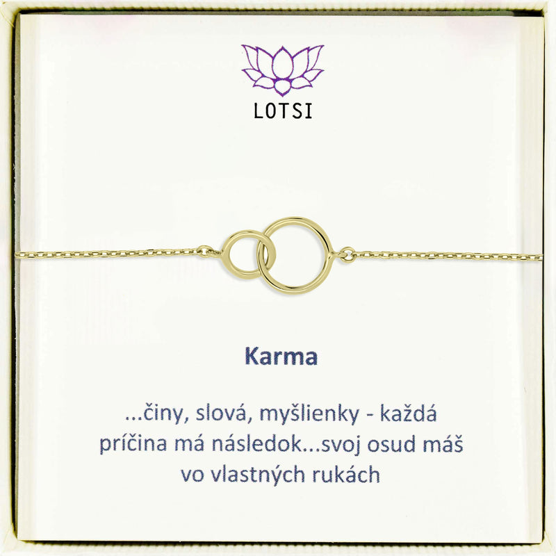 Silver bracelet Karma