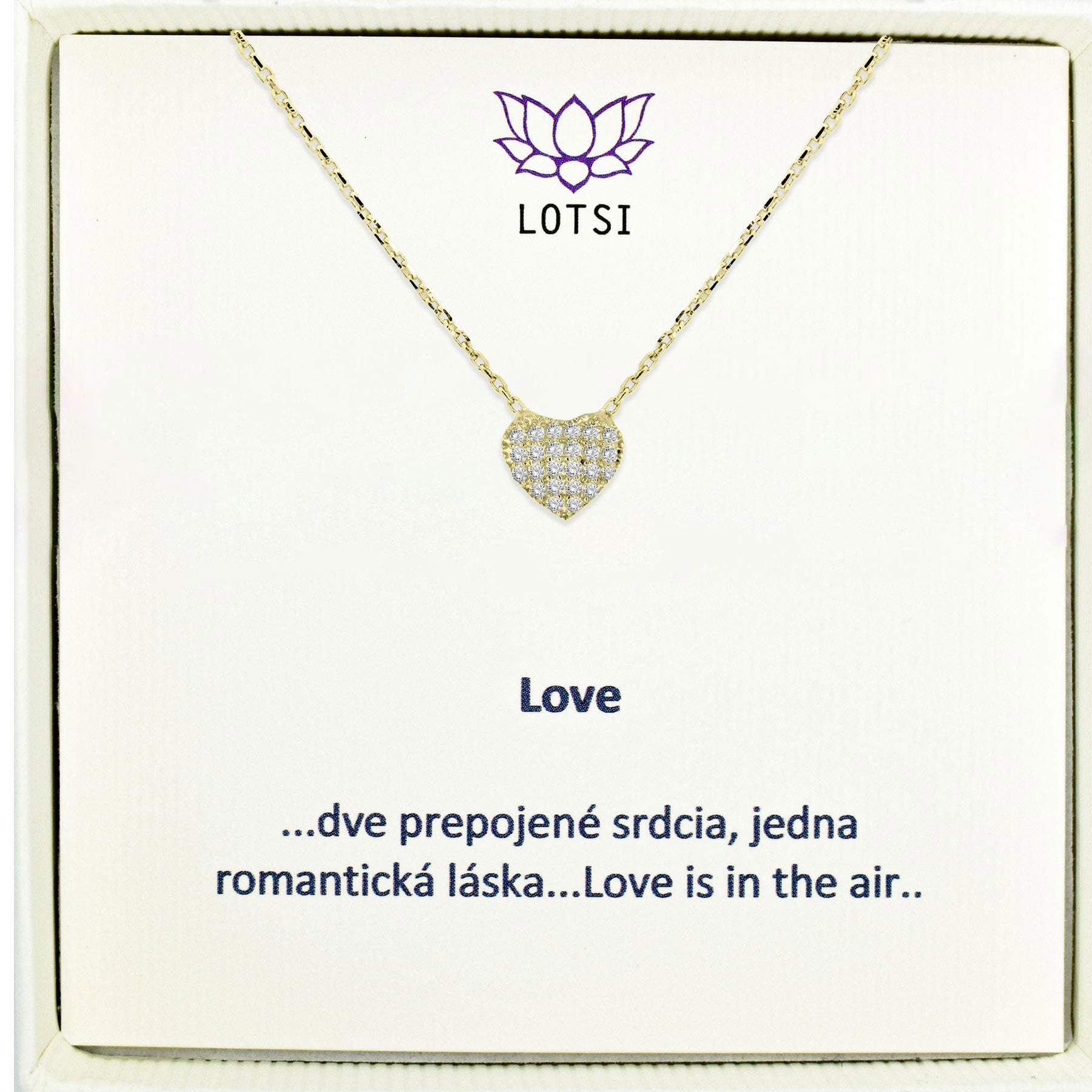 Zlatá retiazka Love gold