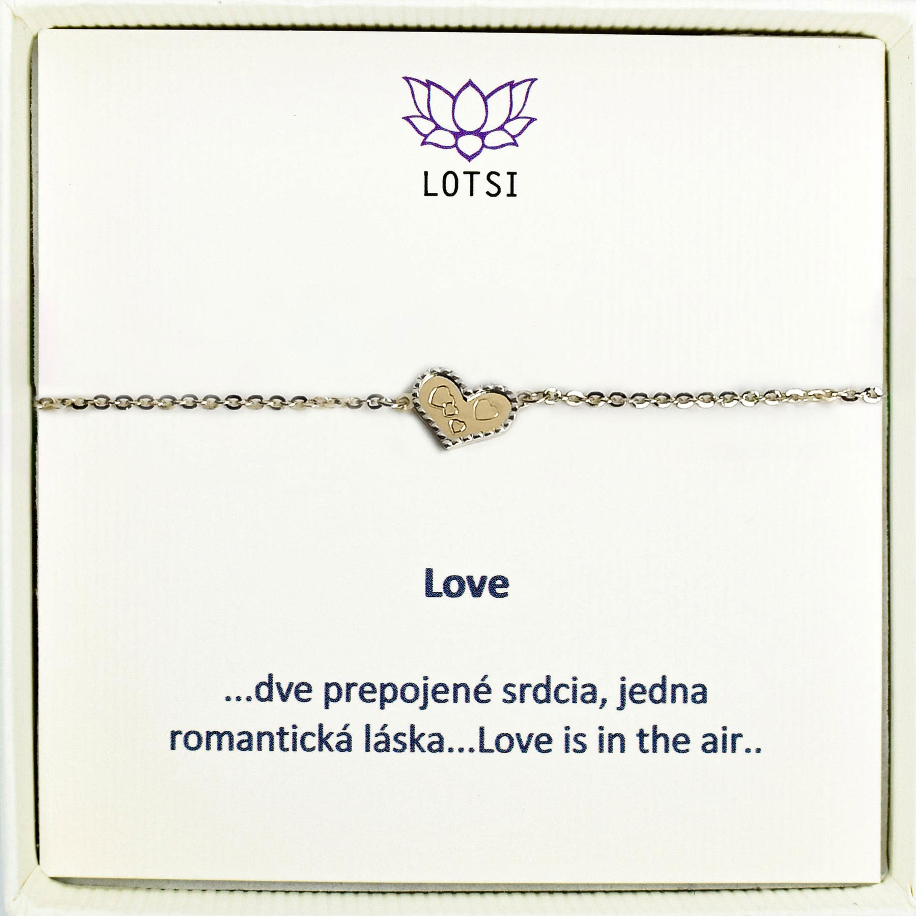 Zlatý náramok Love