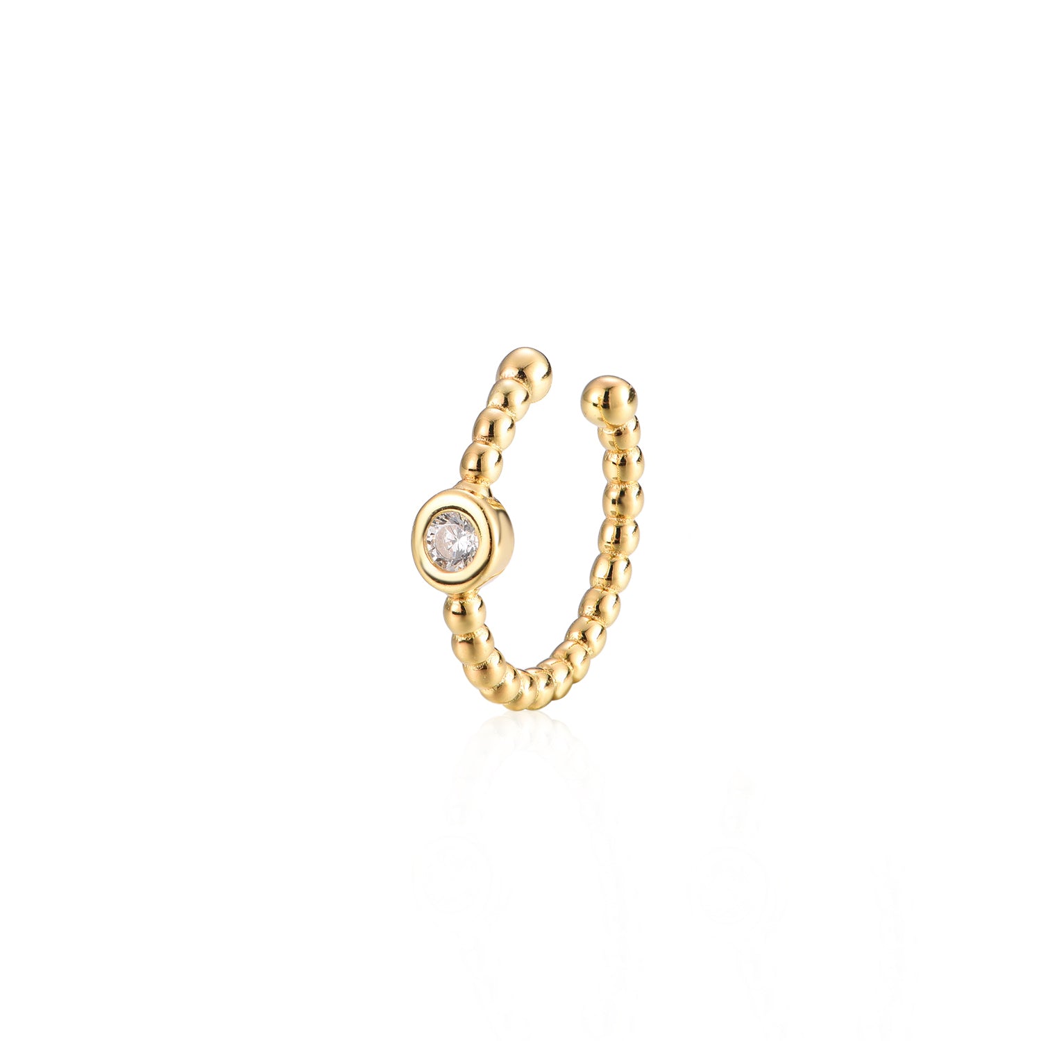 Silberner Ohr-Cuff