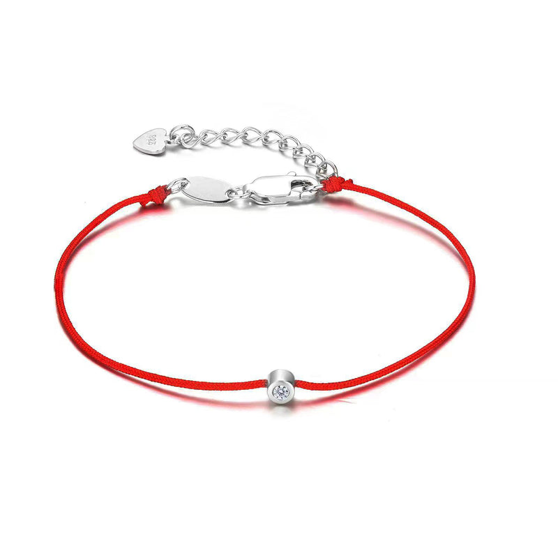 Silberarmband mit Diamant