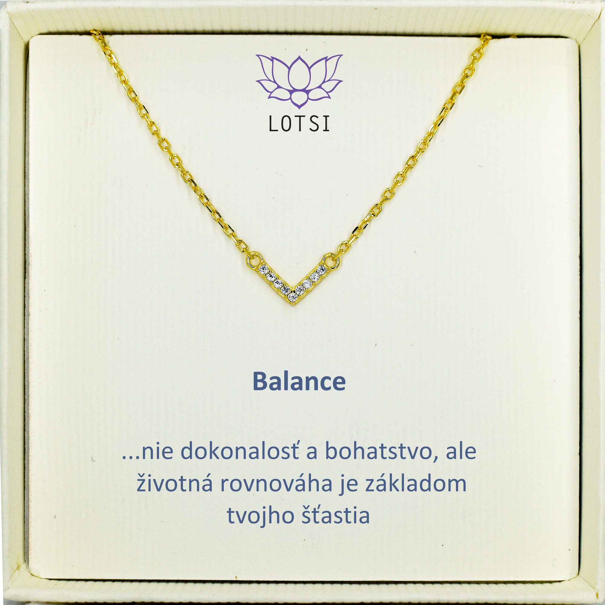Strieborná retiazka Balance