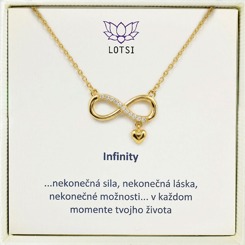 Strieborná retiazka Infinity