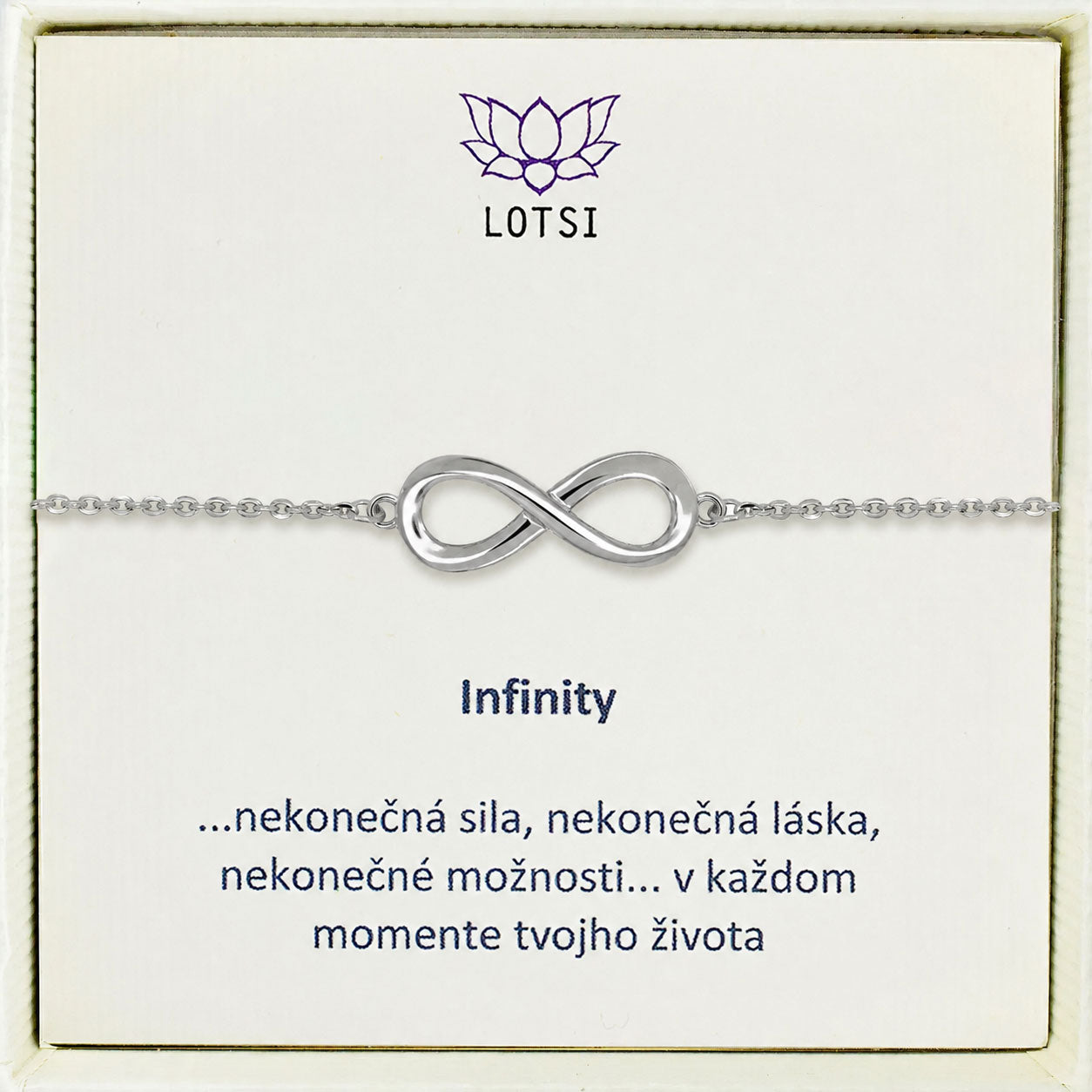 Silbernes Infinity Armband