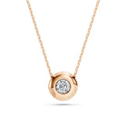 Retiazka s diamantom, ružové zlato — celý náhrdelník
