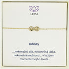 Zlatý náramok Infinity gold